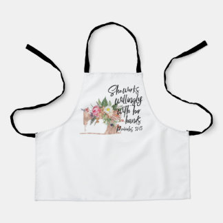 Seamstress - She Works Willingly Apron