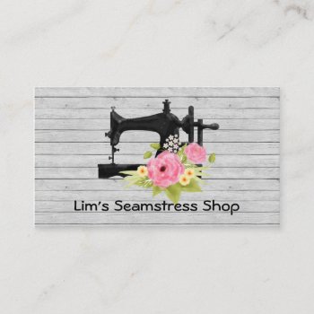 Seamstress Shop Business Card by ProfessionalDevelopm at Zazzle