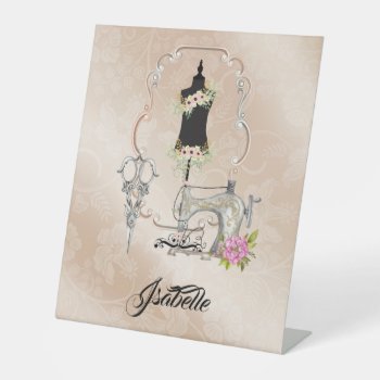 Seamstress Table Sign by ProfessionalDevelopm at Zazzle