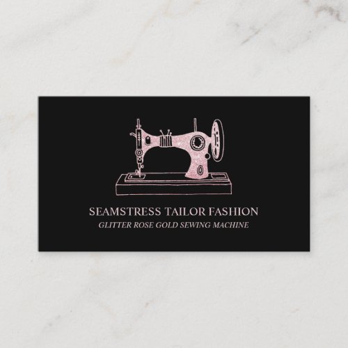 Seamstress Tailor Antique Sewing Machine Business Card