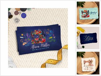 Seamstress & Tailor Business Cards