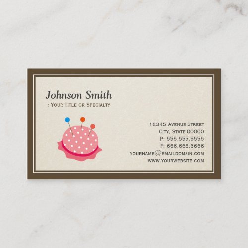 Seamstress Tailor - Cut Sewing Thread Kit Business Cards