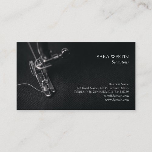 Seamstress Tailor Sewing Business Card