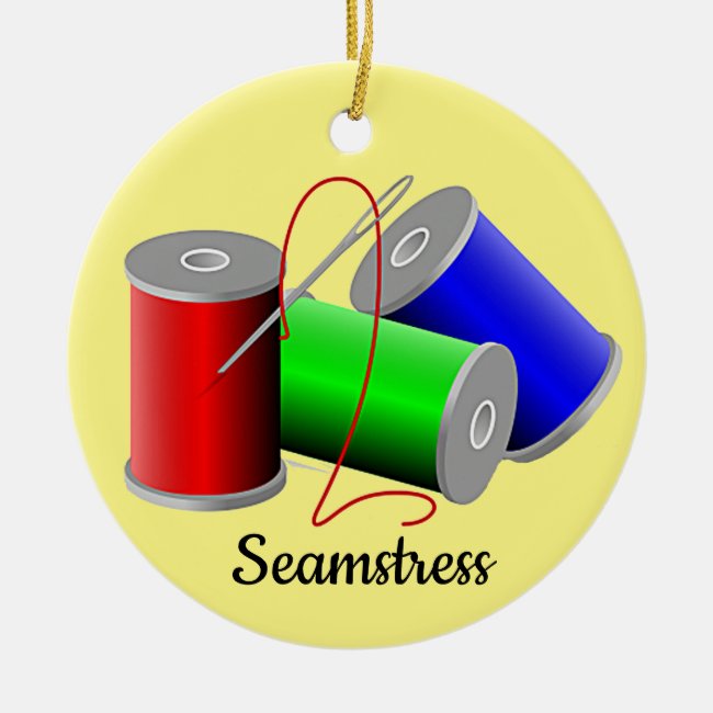 Seamstress Thread Spools Ornament