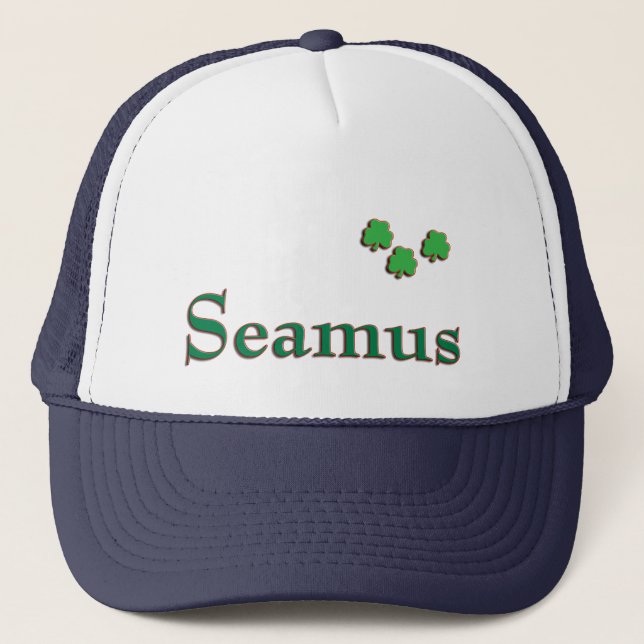 Seamus Irish Name Trucker Hat (Front)
