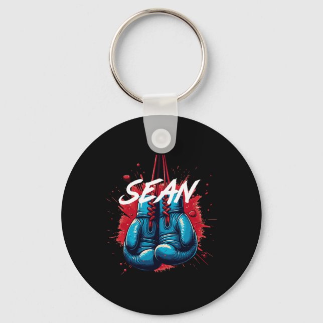 Sean Boxing Custom Name  Keychain (Front)