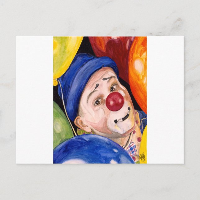 Sean Carlock Clown Postcard (Front)