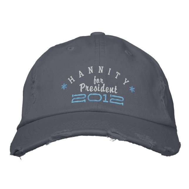 Sean Hannity For President 2012 Embroidered Baseball Hat (Front)