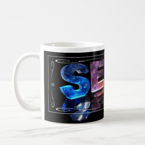 Sean  _ The Name Sean in 3D Lights Photograph Coffee Mug