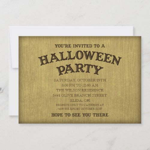 Sance Board HalloweenSance Party Invitation