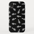 Seaplane Airplane Silhouettes Print Pattern Design