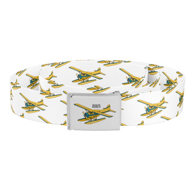 Seaplane cartoon illustration  belt (Coil)
