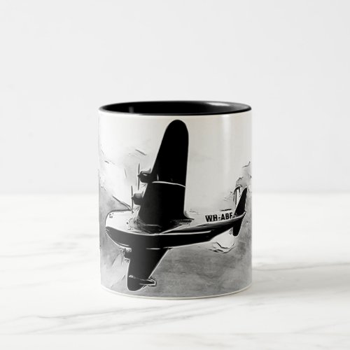 Seaplane Dove 4 Two_Tone Coffee Mug