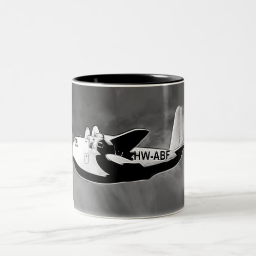 Seaplane Dove 5 Two_Tone Coffee Mug