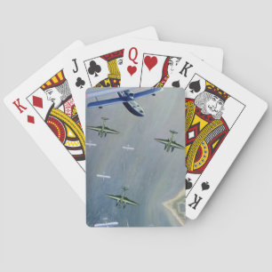 Seaplanes, 1933 (oil on canvas) poker cards