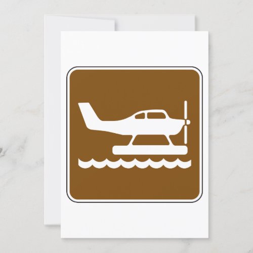 Seaplanes Sign Invitation