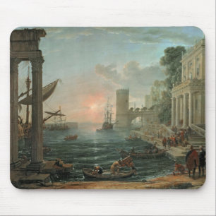 Seaport with the Embarkation Mouse Pad