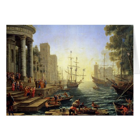 Seaport with the Embarkation of St. Ursula Cards (Front Horizontal)