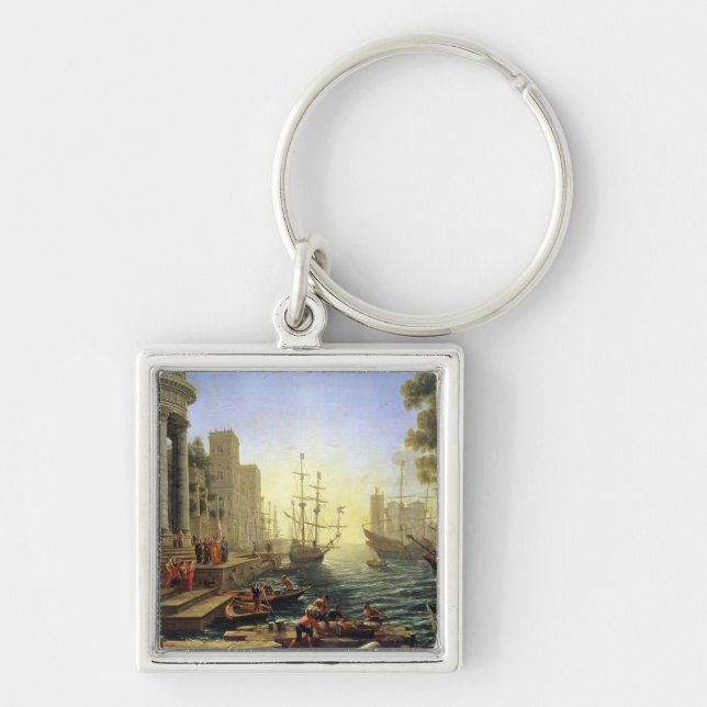 Seaport with the Embarkation of St. Ursula Keychain (Front)