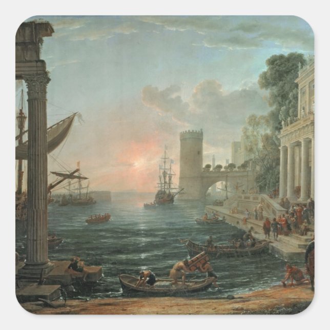 Seaport with the Embarkation Square Sticker (Front)