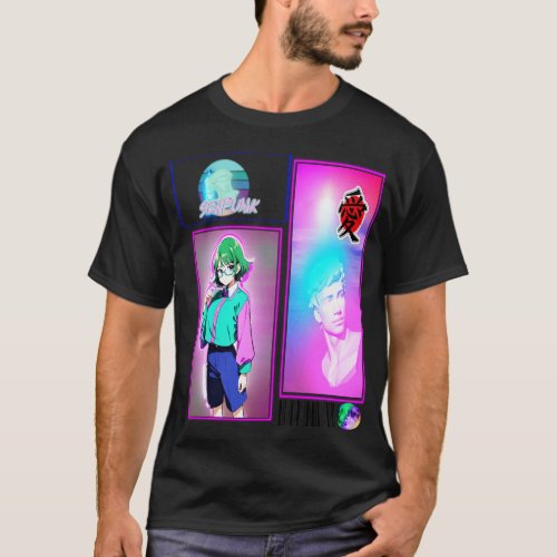 SEAPUNK Anime nerd Girl  T_Shirt