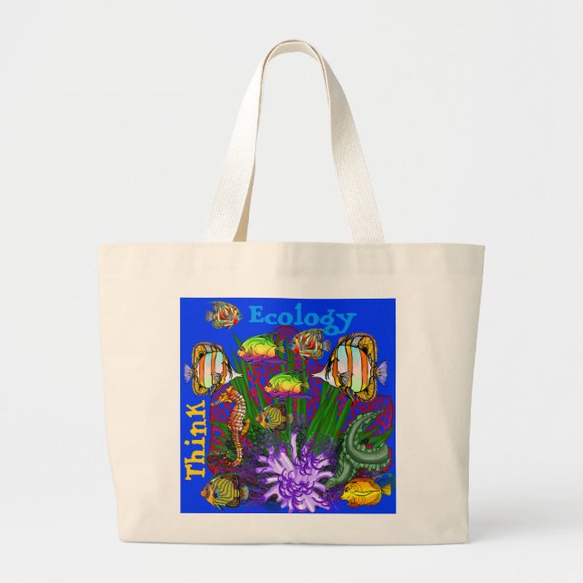 Seaquarium Tote Bags Think Ecology (Front)