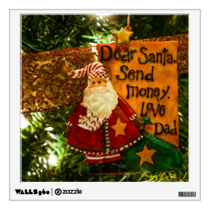 Sear Santa Send Money Wall Decal