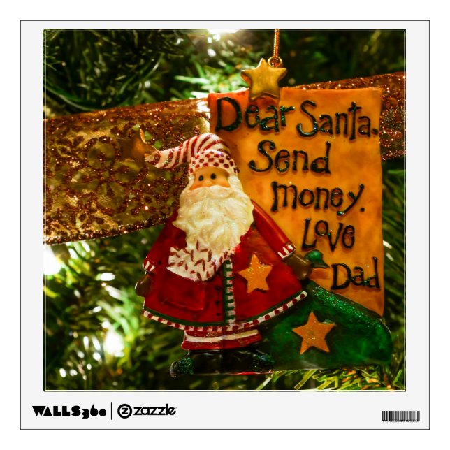 Sear Santa Send Money Wall Decal (Front)