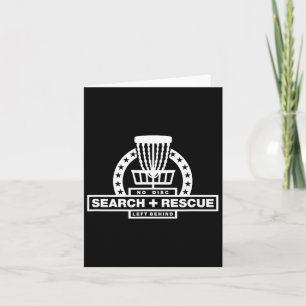 Search And Rescue Disc Golf Card
