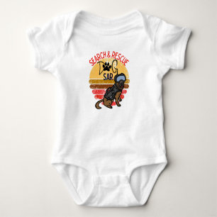 Search and Rescue SAR K-9 Professional Dogs Team  Baby Bodysuit