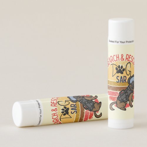 Search and Rescue SAR K_9 Professional Dogs Team  Lip Balm