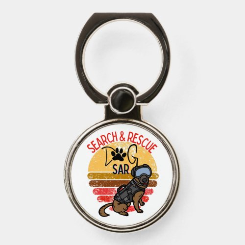 Search and Rescue SAR K_9 Professional Dogs Team  Phone Ring Stand