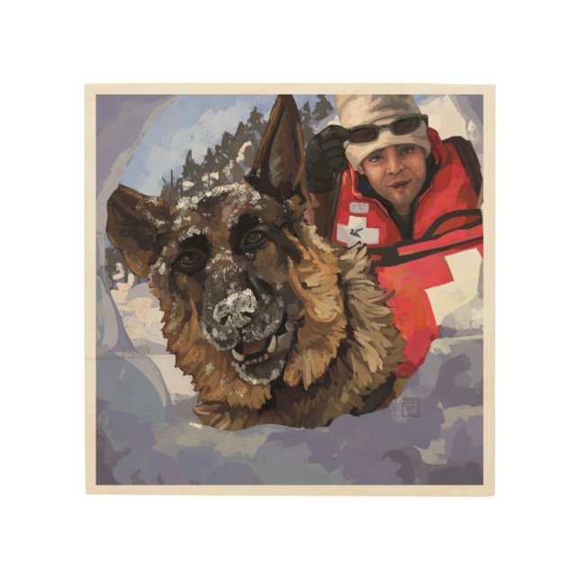 Search and Rescue Wood Wall Art (Front)