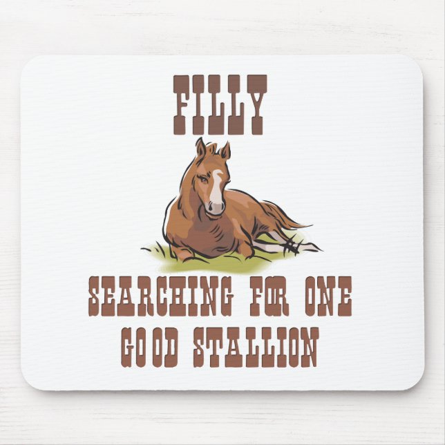 Search for a Stallion Mouse Pad (Front)