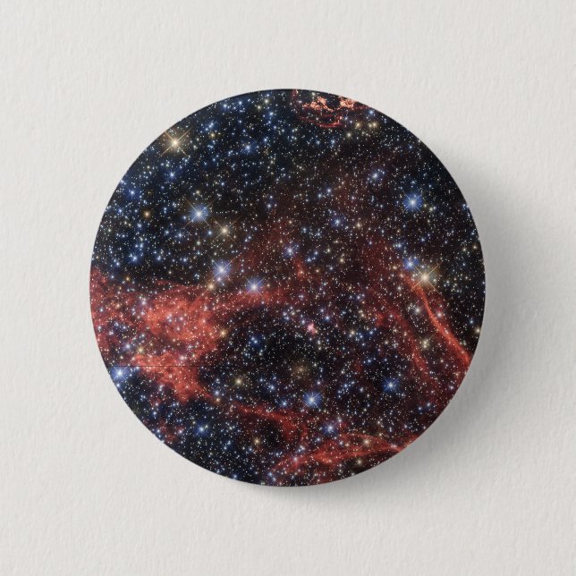 Search For Stellar Survivor Of Supernova Explosion Button (Front)
