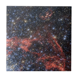 Search For Stellar Survivor Of Supernova Explosion Ceramic Tile