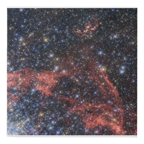 Search For Stellar Survivor Of Supernova Explosion Faux Canvas Print
