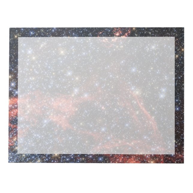 Search For Stellar Survivor Of Supernova Explosion Notepad (Front)