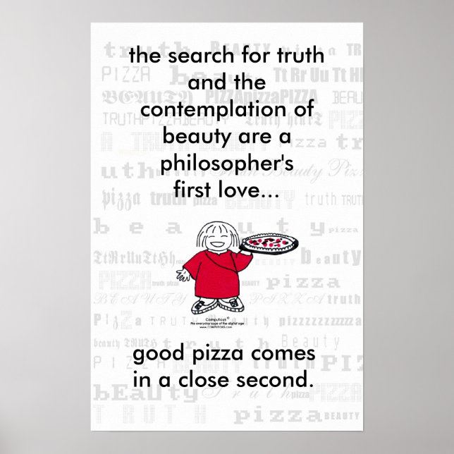 SEARCH FOR TRUTH & PIZZA! Poster (Front)