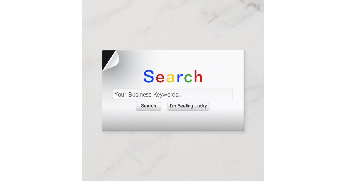 Search my Keywords Creative Business Card Zazzle