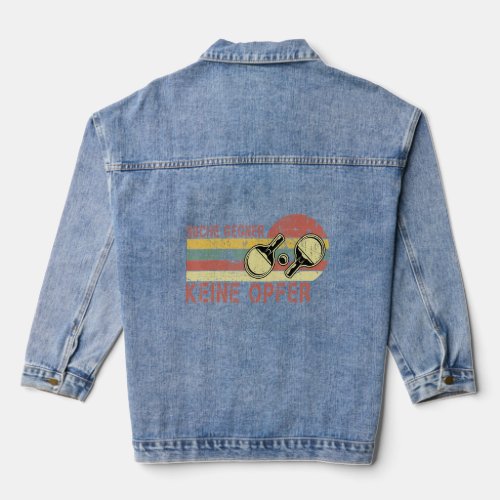 Search opponents no victims Table tennis ping pong Denim Jacket