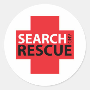 Search & Rescue Classic Round Sticker