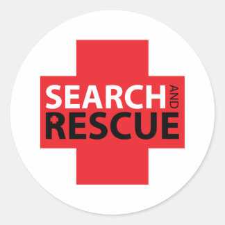 Search & Rescue Classic Round Sticker