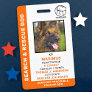 Search & Rescue Dog ID SAR K9 Custom Logo Photo Badge