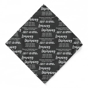 Search Scripture Black Bandana