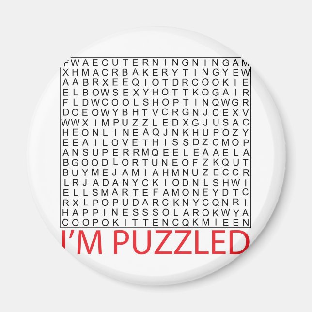 search word puzzle02 magnet (Front)