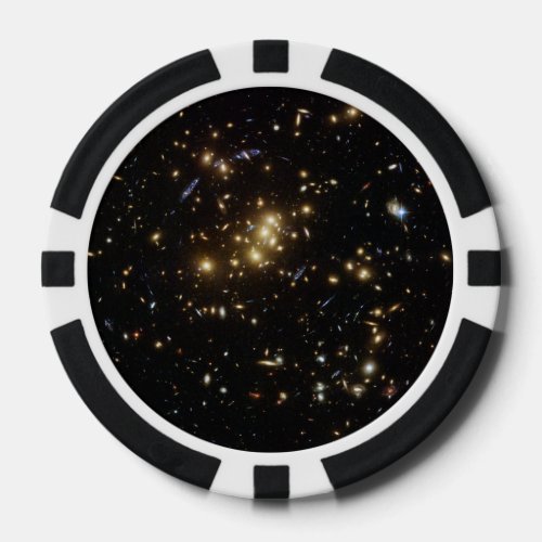 Searching for Dark Matter in a Galaxy Cluster Poker Chips