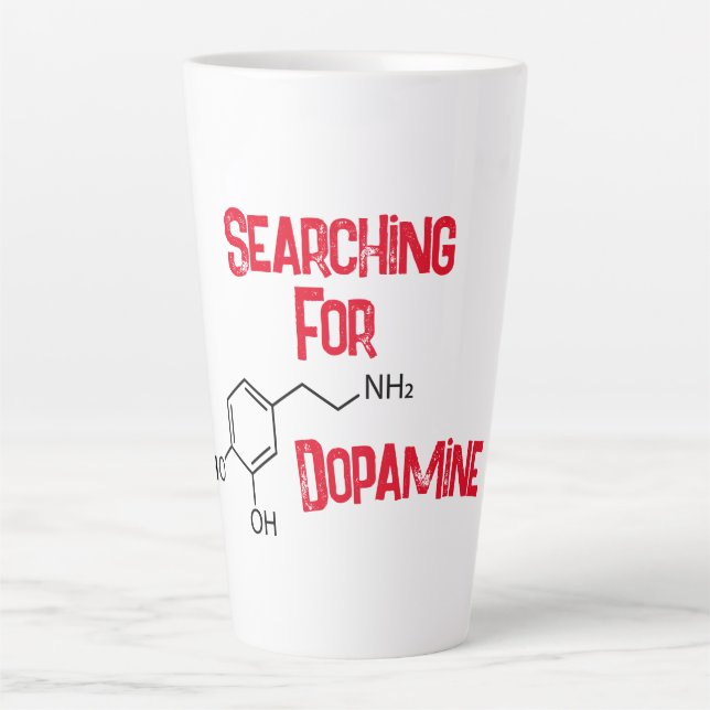 Searching For Dopamine Lette Mug (Front)