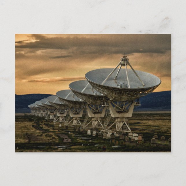 Searching for transmissions postcard (Front)