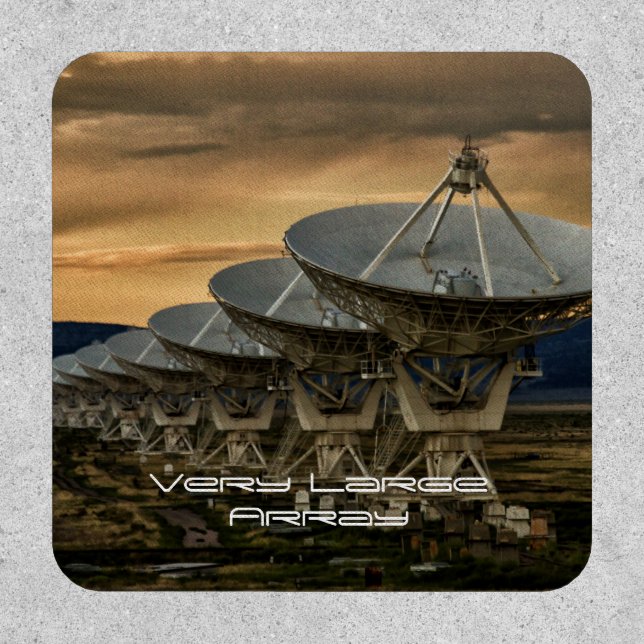 Searching for transmissions. Very Large Array Patch (Front)